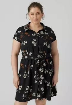 Платье-рубашка Vero Moda, черный