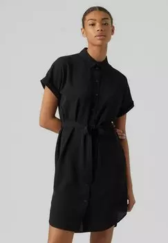 Платье-рубашка Vero Moda, черный