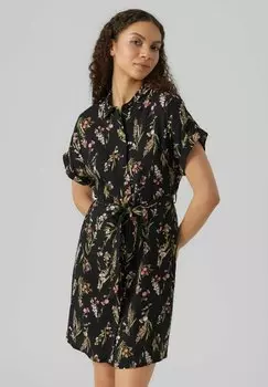 Платье-рубашка Vero Moda, черный
