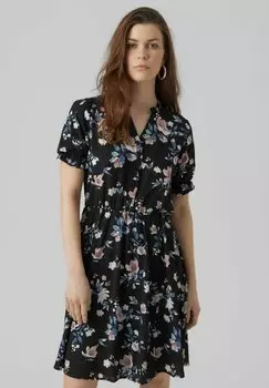 Платье-рубашка Vero Moda, черный