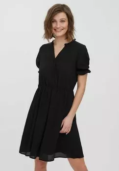 Платье-рубашка Vero Moda, черный