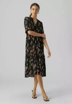 Платье-рубашка Vero Moda, черный