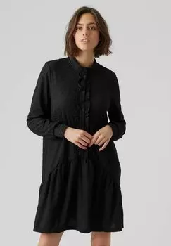 Платье-рубашка Vero Moda, черный
