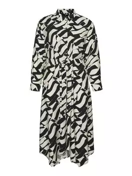 Платье рубашка Vero Moda Curve Shirt Dress VMCJoss, черный