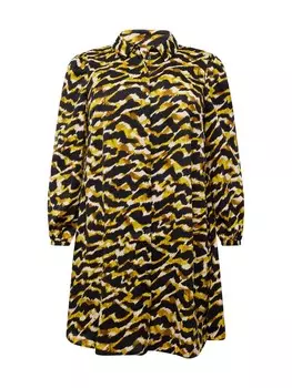 Платье рубашка Vero Moda Curve Shirt Dress GAIL, оливковый