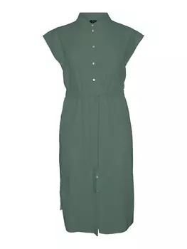Платье-рубашка Vero Moda Curve VMCMymilo, зеленый
