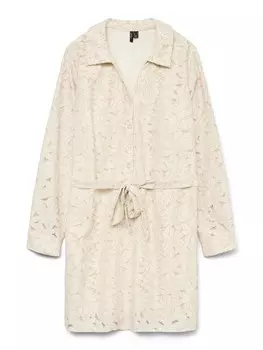 Платье-рубашка Vero Moda Curve VMCTedora, белый