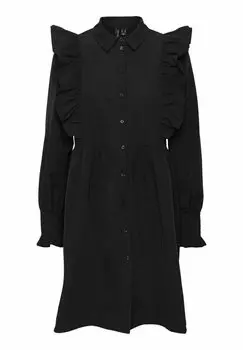 Платье-рубашка Vero Moda, цвет black