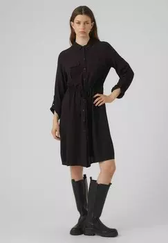 Платье-рубашка Vero Moda, цвет black