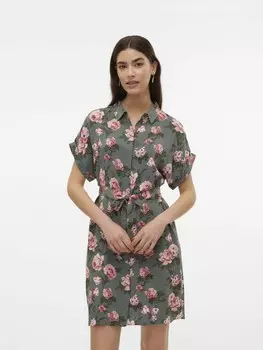 Платье-рубашка VERO MODA Easy Joy, зеленый