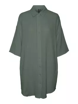 Платье-рубашка Vero Moda NATALI, темно-зеленый