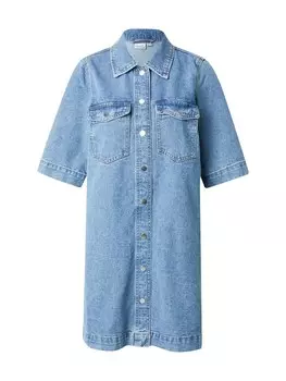 Платье-рубашка VERO MODA, пятнистый синий