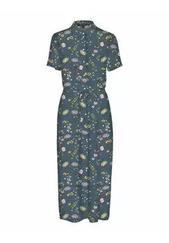 Платье-рубашка Vero Moda, серо-голубой
