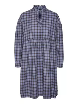 Платье рубашка VERO MODA Shirt Dress FRANY, цвет blue/ultramarine blue