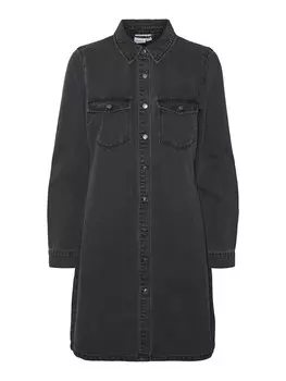 Платье рубашка VERO MODA Shirt Dress VMJennie, черный деним