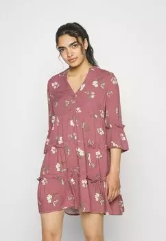 Платье-рубашка Vero Moda SIMPLY EASY 3/4, цвет rose brown
