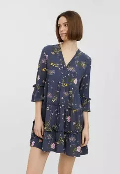 Платье-рубашка Vero Moda SIMPLY EASY 3/4, цвет ombre blue