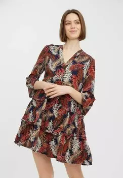 Платье-рубашка Vero Moda SIMPLY EASY 3/4, цвет marsala