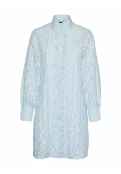 Платье-рубашка Vero Moda, светло-синий