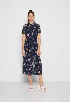 Платье-рубашка Vero Moda, темно-синий