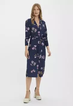 Платье-рубашка Vero Moda, темно-синий