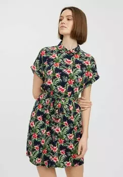 Платье-рубашка Vero Moda, темно-синий