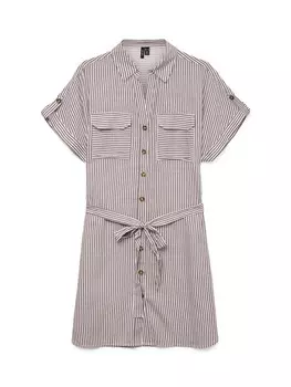 Платье-рубашка VERO MODA VMBumpy, темно-розовый