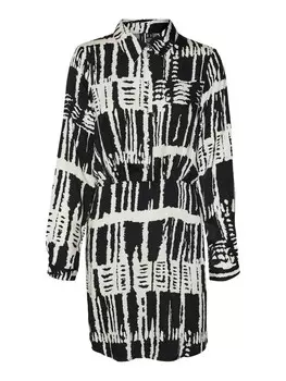 Платье-рубашка VERO MODA VMCINDY CLEO, черный