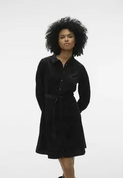 Платье-рубашка Vero Moda ВМНИНА, черный
