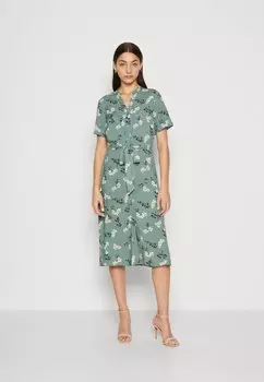 Платье-рубашка Vero Moda, зеленый