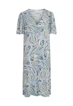 Платье-рубашка VICUB PIA VILA, сине-серый