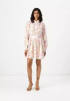 Платье-рубашка VIEVLO V NECK SHORT DRESS VILA, белый