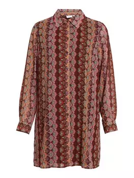 Платье-рубашка Vila JOSEFINA, цвет Wine Red