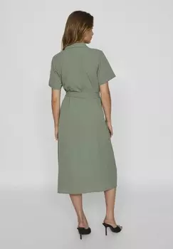 Платье-рубашка VILA, пестрый зеленый