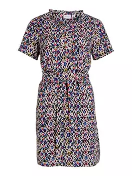 Платье-рубашка VILA Sille, светло-бежевый