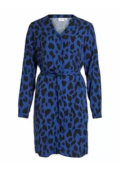 Платье-рубашка VILA, синий