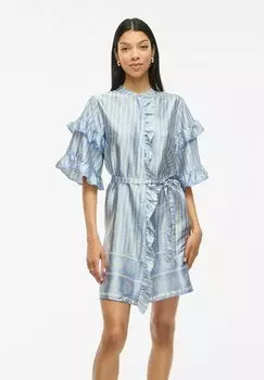 Платье-рубашка VILA, синий