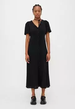 Платье-рубашка VMALBA CALF DRESS Vero Moda Petite, черный