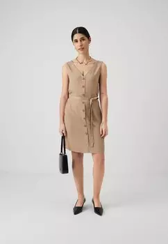 Платье-рубашка Vmbumpy Short Dress Vero Moda, серебристая норка