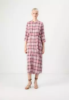 Платье-рубашка VMCAMILLO CHECK SHIRT DRESS Vero Moda, розовый