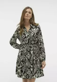 Платье-рубашка VMGEMA KURZES Vero Moda, черный