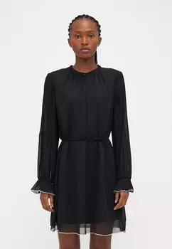 Платье-рубашка VMHERLE SHORT DRESS Vero Moda Petite, черный