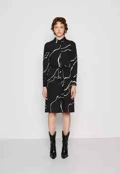 Платье-рубашка VMLYDIA SHIRT DRESS Vero Moda, черный