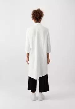 Платье-рубашка Vmnatali Long Overshirt Vero Moda, белоснежное