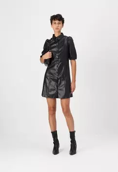 Платье-рубашка VMSIGGI SHIRT SHORT DRESS Vero Moda, черный