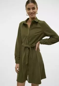 Платье-рубашка VMVILJA Vero Moda, оливковый