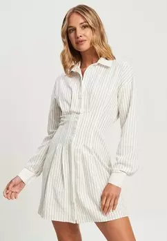 Платье-рубашка в белую полоску CALLI