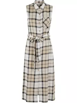 Платье-рубашка в клетку Barbour, нейтральный