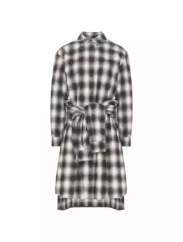 Платье-рубашка в клетку Juun J, мультиколор