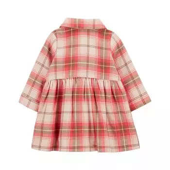 Платье-рубашка в клетку на пуговицах спереди для девочки Carter's Carter's
